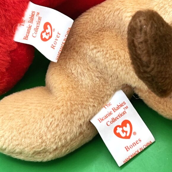 Ty Beanie Baby Dog Puppy Bundle Beanbag Plush Stuffed Animal Toys Jinglepup Pug - Picture 14 of 16